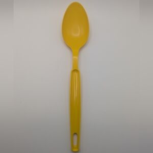 Vintage Ekco Yellow Solid Serving Spoon Made‎ In USA Dishwasher Safe